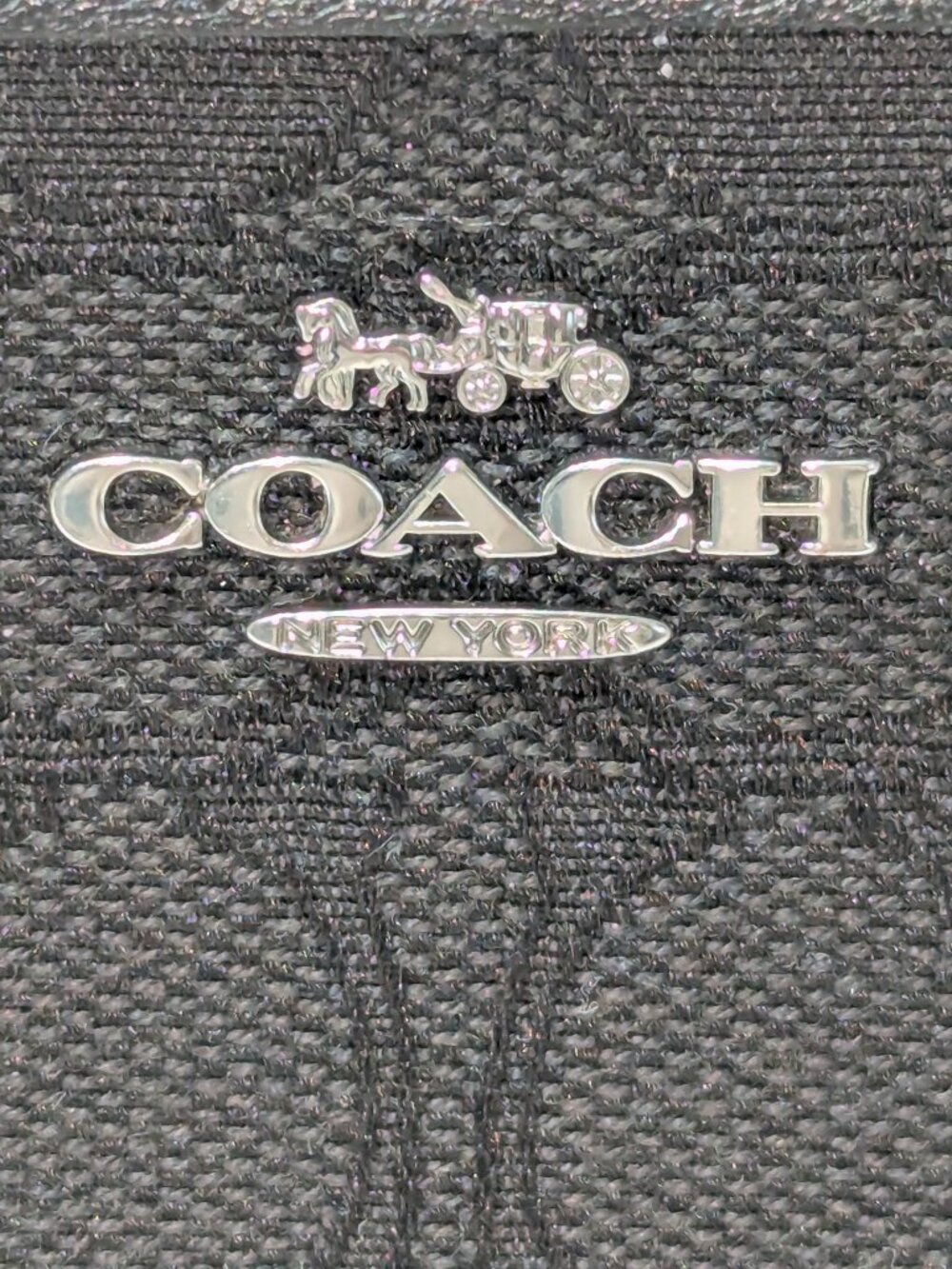 Coach black corner zip wristlet. EUC! - Picture 2 of 4
